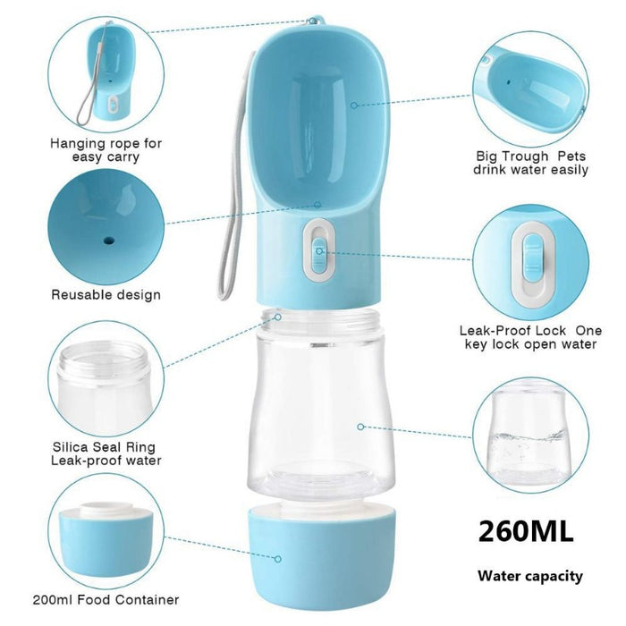 Multifunctional Portable Dog Water Bottle and Feeder - Pet Accessories - Bowls and Feeders - Estilo Living