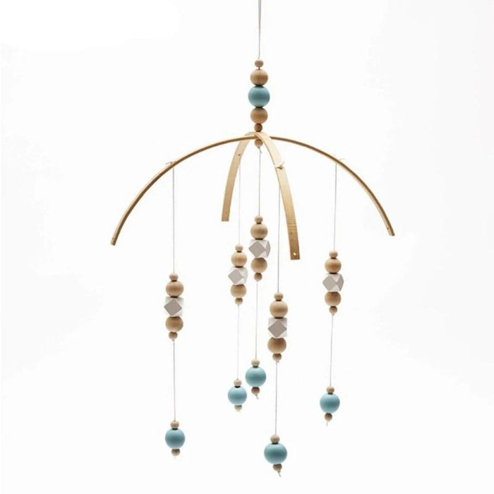 Nordic Wooden Bead Hanging Nursery Mobile-Nursery Canopy-Estilo Living