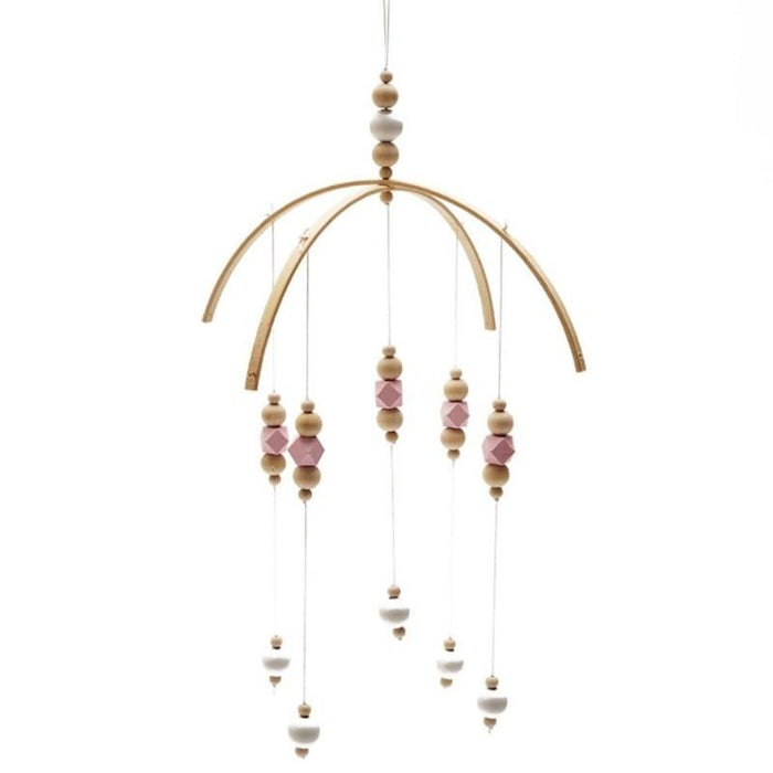 Nordic Wooden Bead Hanging Nursery Mobile-Nursery Canopy-Estilo Living