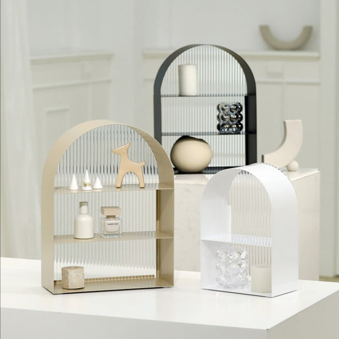 Abstract Arch Metal & Acrylic Display Shelves | Storage Organizer | Display Shelves | Storage Shelf | Storage Stand | Kitchen Storage | Storage Shelves | Bathroom Storage | Makeup Storage | Desktop Storage Organizer | Shelf Stand | Shelf Display | Shelf Organizer | Display Rack | Buy Display Stands Online Now at Estilo Living