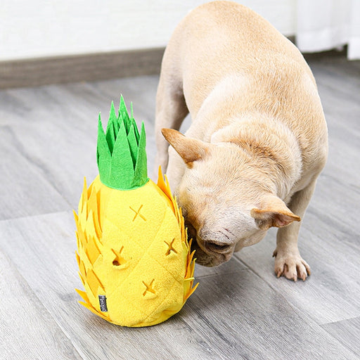 Pineapple Interactive Puzzle Snuffle Toy for Dogs | Dog Toys | Snuffle Mats for Dogs & Pets | Interactive Puzzles for Dogs | Boredem Busters for Dogs | Pet Accessories | Estilo Living