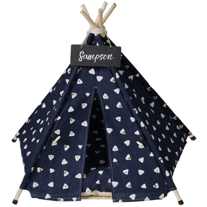 Plush Shapes Dog Teepee with Dog Bed | Pet Teepee | Pet Tent | Teepees for Dogs | Estilo Living