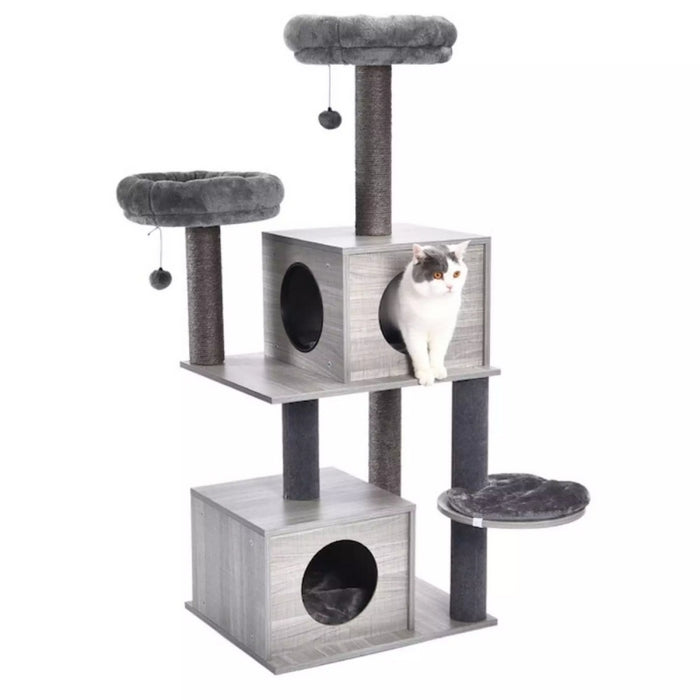 Cat Tower with Duel Cat Condos & Cat Nests | Cat Trees | Cat Scratching Trees | Cat Scratching Posts | Cat Toys | Cat Condos | Cat Palace | Estilo Living