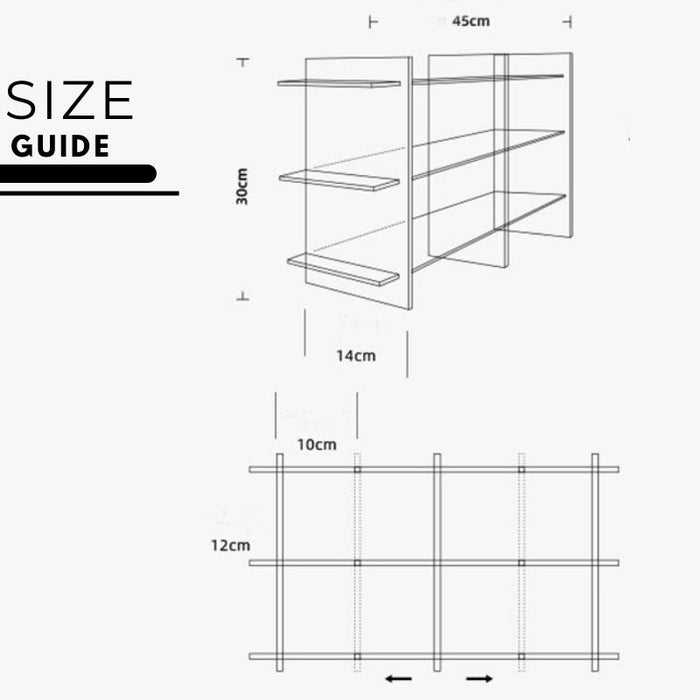 Acrylic Display Iridescent Shelf Stand for Home Storage