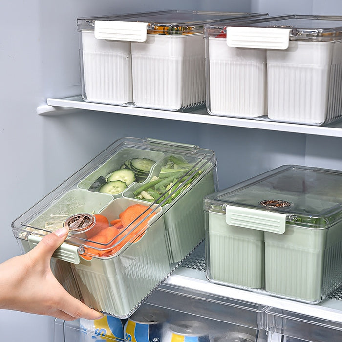 Quad Fridge Organizers & Food Storage Containers | Kitchen Organizer and Storage Container | Refrigerator Organizer | Fridge Organizer Bins | Food Storage Containers with Lids | Pantry Organizer | Plastic Organizing Boxes | Fridge Organizer | Fridge Storage Organizer | Fridge Organizer Containers | Fridge Organizer Drawer | Buy Food Storage Containers Plastic Online Now at Estilo Living