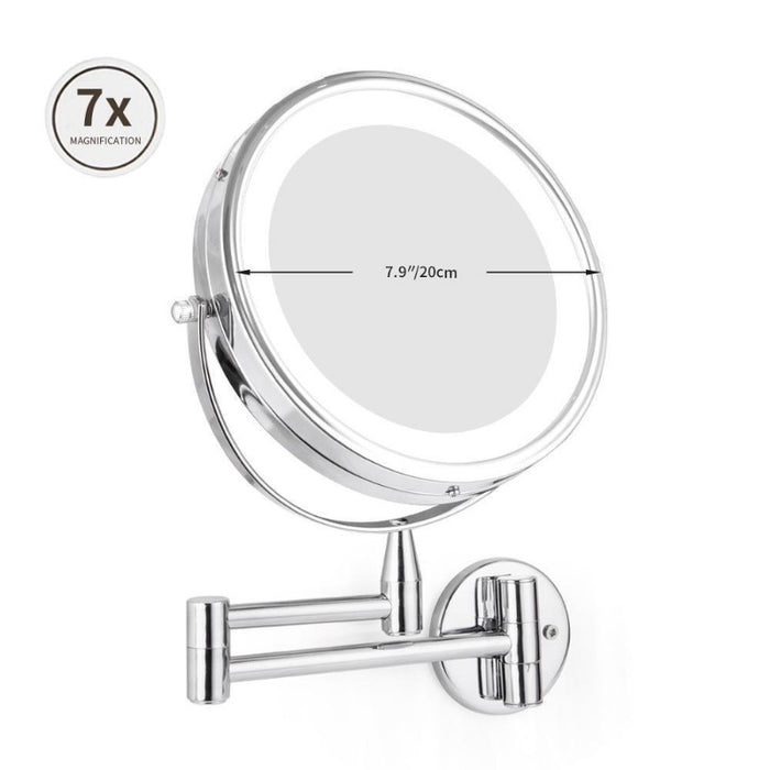 Adjustable LED Makeup and Bathroom Mirror-Bathroom Mirror Round-Estilo Living