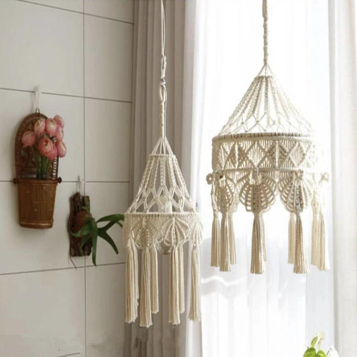 Boho Shade Hanging Lights-Pendants Light For Bedroom-Estilo Living