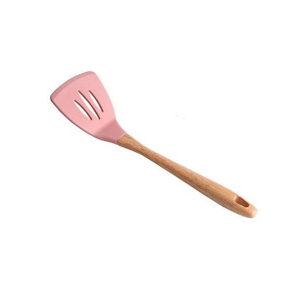 Pink color Slotted Turner from the Butter Cake Kitchen Utensils Collection - Buy Cooking Utensils and Baking Utensils Online Now - from Estilo Living