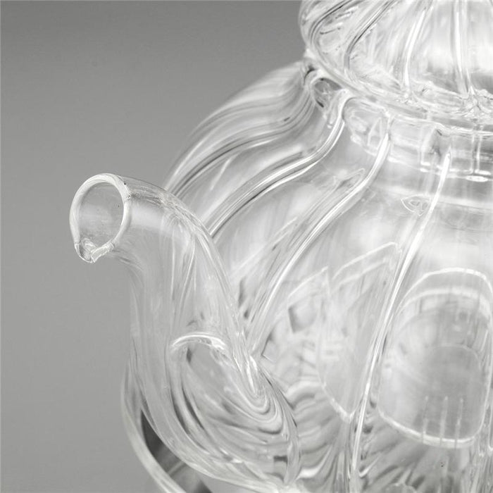 Crystal Clear Glass Teapot Set-Eating Utensils Collection-Estilo Living