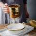 Golden Bakeware Kitchen Collection | Bakeware | Cookware | Sieve Flour Cup | Whisk | Grater | Gold Bakeware | Estilo Living