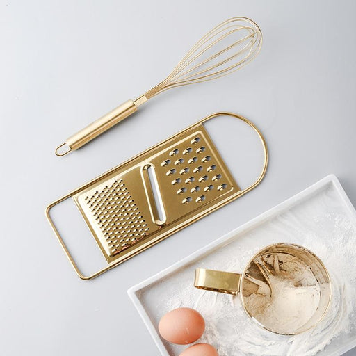 Golden Stainless Steel Vegetable & Cheese Grater | Cheese Grater | Vegetable Grater | Kitchen Bakeware | Baking Tools | Pastry Tools | Onion Grater | Potato Grater | Fruit Grater | Cook Grater | Cooking Tools | Cooking Utensils | Kitchen Graters | Buy Food Graters Online Now at Estilo Living