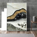 Golden Quicksand Mountains Abstract Canvas Prints Set-Wall Art on Canvas-Estilo Living