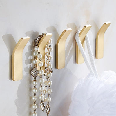 Hollywood Brass Gold Wall Hooks-Wall Hooks Decorative Collection-Estilo Living