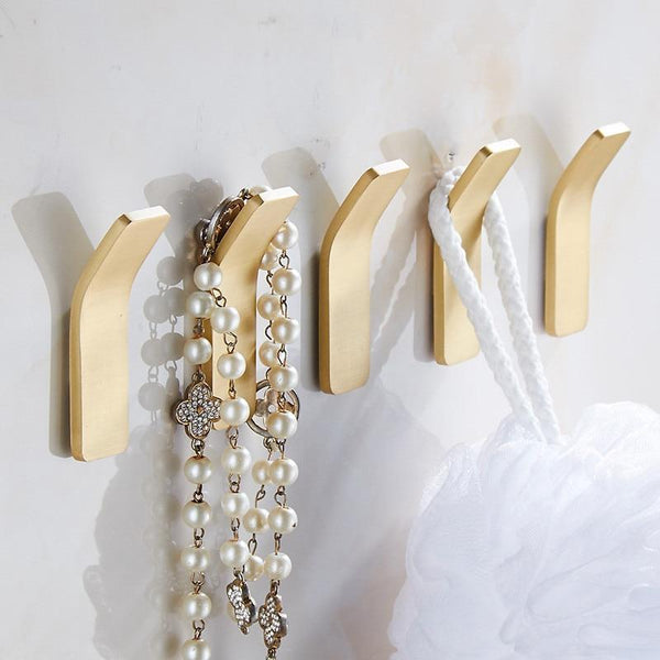 Hollywood Brass Gold Wall Hooks - Buy Wall Storage