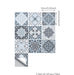 Mediterranean Blue Tile Decal Set-Decals for Glass-Estilo Living