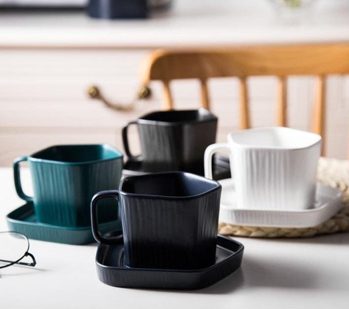 Cups from the Modern Farmhouse Ceramic Teapot Set - Buy Teaware Online Now - Estilo Living