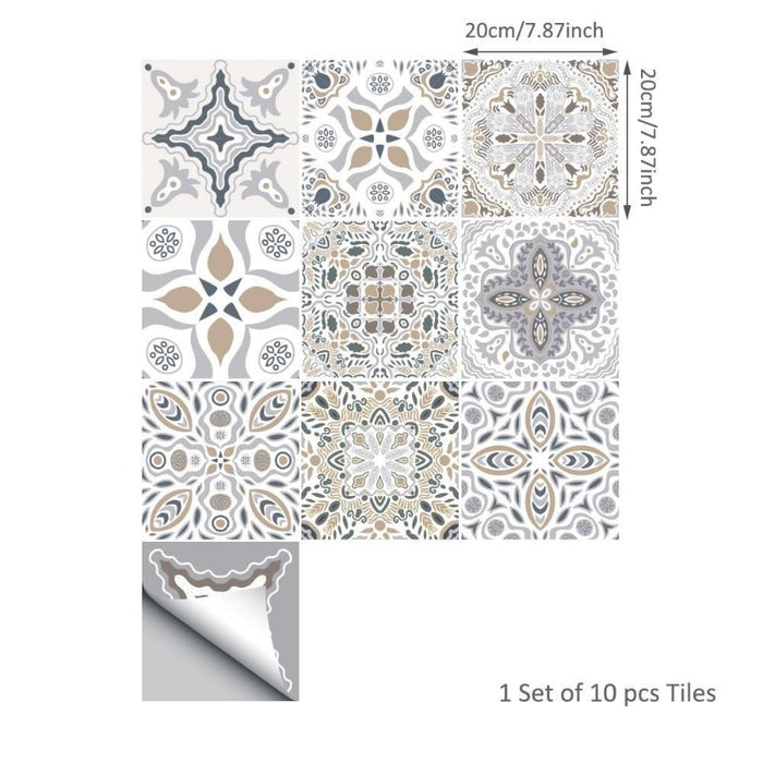 Moroccan Designer Tile Decal Set-Designer Decal-Estilo Living-20cm x 20cm-Estilo Living