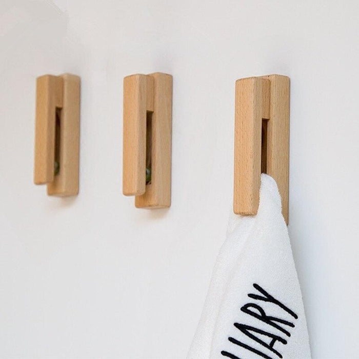 Beech Wood Towel Hooks from the Nordic Wooden Towel Holders for the Bathroom Collection | Bathroom Storage | Wall Hooks | Estilo Living
