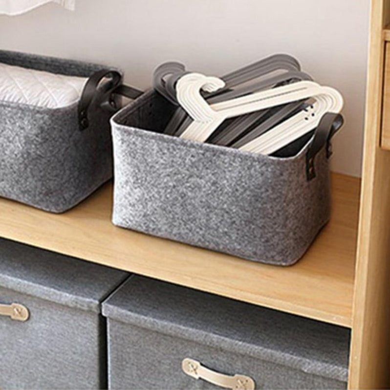 Tilda Collapsible Felt Storage Basket | Estilo Living