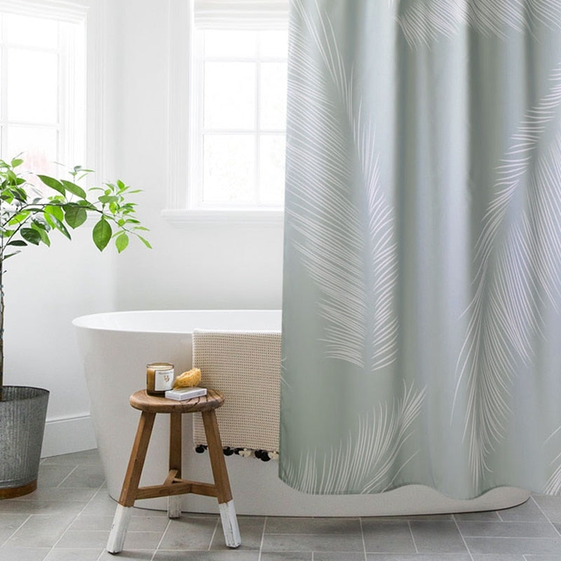 Palm Leaves Waterproof Bathroom Shower Curtains Buy Estilo Living