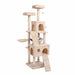 The Beige colored Kitty Tower Climbing Cat Tree with Cat Scratching Posts, Buy Cat Tree with Scratching Posts Online Now, from Estilo Living