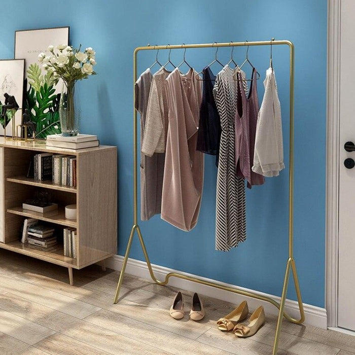 Studio Skyline Clothes Rack in Gold | Iron Clothes Rack | Metal Clothes Rack | Wardrobe Hanging Storage & Clothes Rack Storage | Buy Online Now from Estilo Living