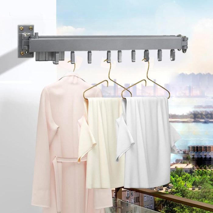 Foldable Wall-Mounted Clothes Hanging Rack | Collapsible and Extendable Wall-Mounted Clothes Hanging Rack | Folding Drying Rack Wall Mounted | Foldable Clothes Drying Rack | Foldable Clothes Hanging Rack | Folding Dryer Rack for Clothes | Wall-Mounted Clothes Hanging Rack | Foldable Clothes Hanging Rack | Buy Folding Clothes Drying Rack Online Now at Estilo Living
