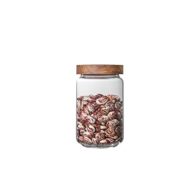 Acacia Food Glass Storage Jars - Buy Kitchen Storage & Food Storage Glass Containers Online Now | Food Storage | Kitchen Storage | Glass and Wood Storage Jars | Food Storage Tanks | Estilo Living
