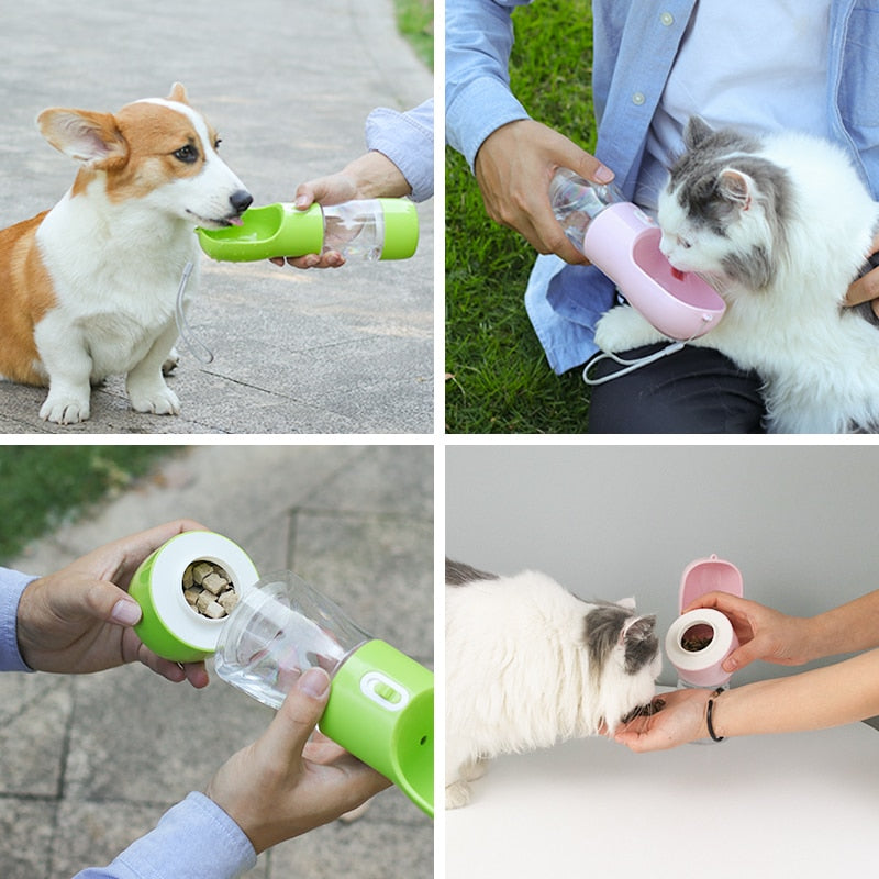 XCYY Portable Dog Water Bottle, Dog Water Bowl Dispenser,Made of  Environmentally ABS Material,Multifunctional Integrated