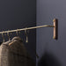 Acacia Wood + Brass Wardrobe Corner Rack | Wardrobe Storage | Bedroom Storage | Towel Rack | Small Space Storage | Estilo Living