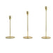 Gold Taper Candle Holder Trio Set | Home Decor | Metal Candle Holders | Taper Candle Holders | Estilo Living