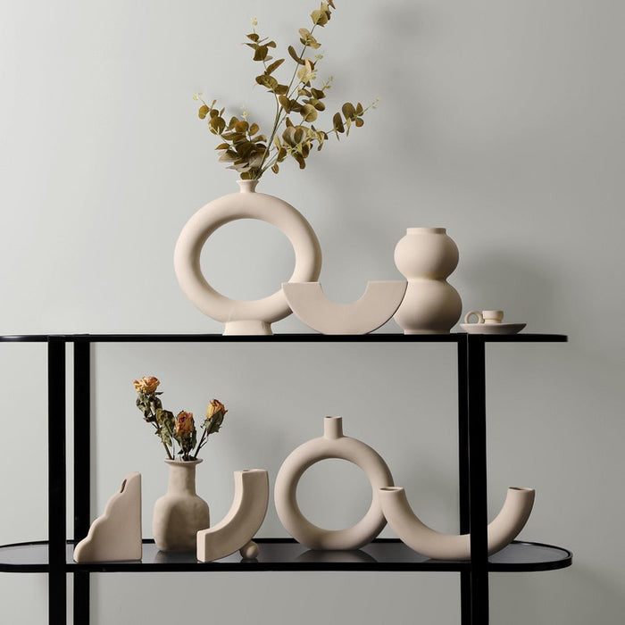 Modern Minimalist Ceramic Vases and Candle Holders | Home Decor | Decor Feature Pieces | Modern Decor | Ceramic Vases | Ceramic Candle Holders | Estilo Living