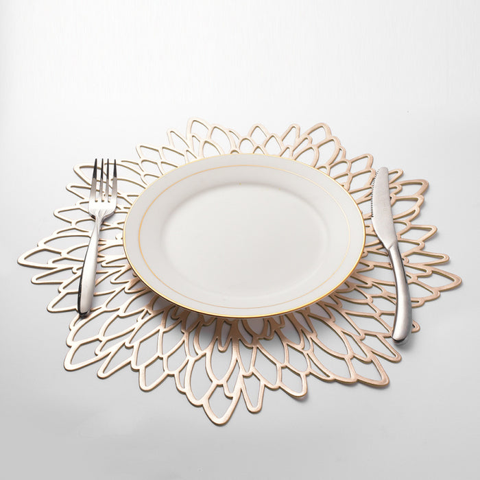 Metallic Floral PVC Placemats | Tableware | Table Settings | Decorative Placemats | Estilo Living