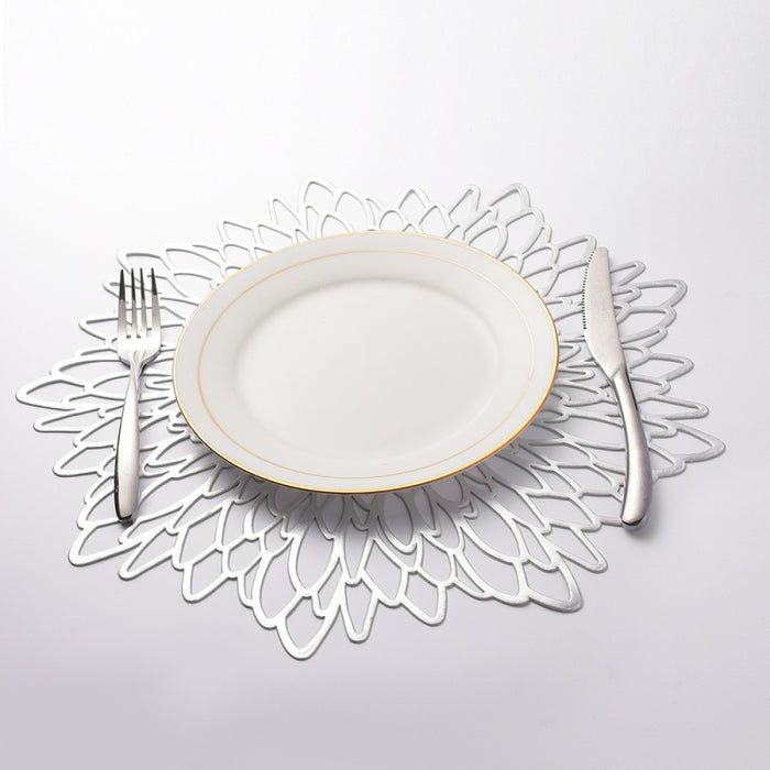 Metallic Floral PVC Placemats | Tableware | Table Settings | Decorative Placemats | Estilo Living