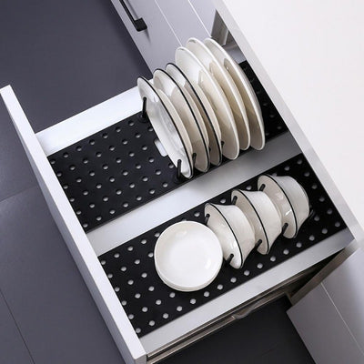 Dodoing 2 Tier Dish Drying Rack, Kitchen Storager Multifunctional Display Stand Rack Holder Kitchen Utensil Holder Set Knife Holder Countertop Storage