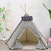 Plush Shapes Dog Teepee with Dog Bed | Pet Teepee | Pet Tent | Teepees for Dogs | Estilo Living