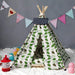 Forest Leaves Dog Teepee with Soft Dog Bed | Pet Teepees | Dog Tents | Cat Teepees | Estilo Living