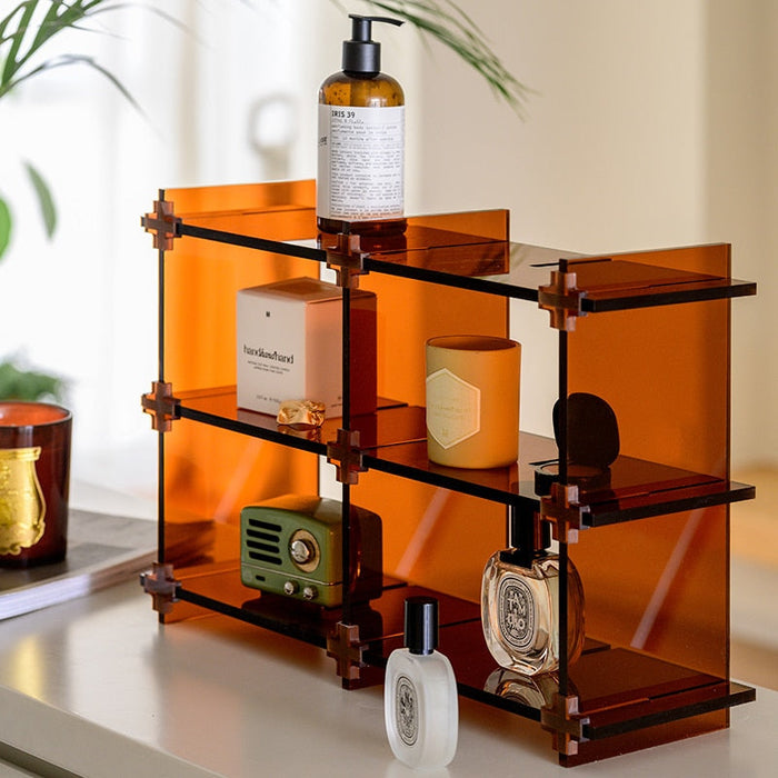 Acrylic Display Clear Shelf Stand for Home Storage | Display Shelves | Clear Storage | Clear Shelf | Clear Shelves | Acrylic Shelf | Acrylic Cabinet | Bathroom Storage Shelves | Kitchen Storage | Cup Storage | Home Decor Display Shelves | Adjustable Shelves | Desktop Storage | Estilo Living