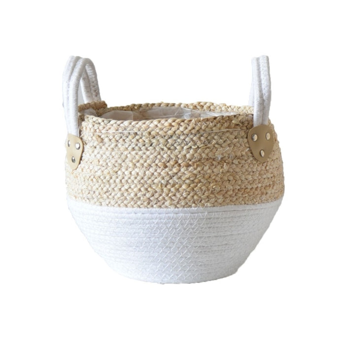 Sicilian Woven Indoor Flower Planter & Storage Baskets | Wicker Baskets | Stylish Storage Baskets | Woven Planter Pots | Indoor Planters | Estilo Living