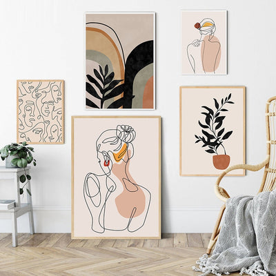 The Ava Minimalist Abstract Wall Art Prints Collection | Buy Abstract Wall Art Online | Art Prints on Canvas | Wall Art for Living Room | Estilo Living