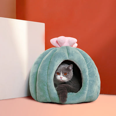 Cactus Cat Cave Nest Bed with Cushion | Cat Beds | Pet Beds | Pet Caves | Plush Cat Beds | Estilo Living