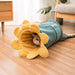 Summer Garden Corduroy Cat Tunnel | Cat Toys | Cat Entertainment | Collapsible Cat Tunnel | Cute Cat Tunnels | Sunflower Cat Tunnel | Eggplant Cat Tunnel | Carrot Cat Tunnel | Farmhouse Cat Tunnels | Estilo Living  