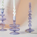 Lilac Forest Glass Taper Candle Holder & Vases | Glass Vases | Glass Candle Holders | Ornaments | Abstract Candle Holders | Stylish Candle Holders | Purple Candle Holders | Estilo Living