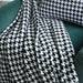 Black and White Houndstooth Pattern Throw Blanket | Throw Blankets | Black and White Throws | Houndstooth Throw Blankets | Classic Throw Blankets | Estilo Living