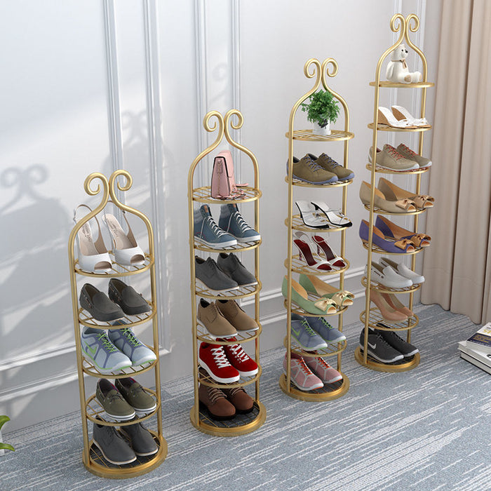 Elegant Gold Vintage Multilayer Shoe Racks | Shoe Stand | Stylish Shoe Storage | Home Storage | Shoe Stand | Shoe display | Shoe Shelves | Estilo Living
