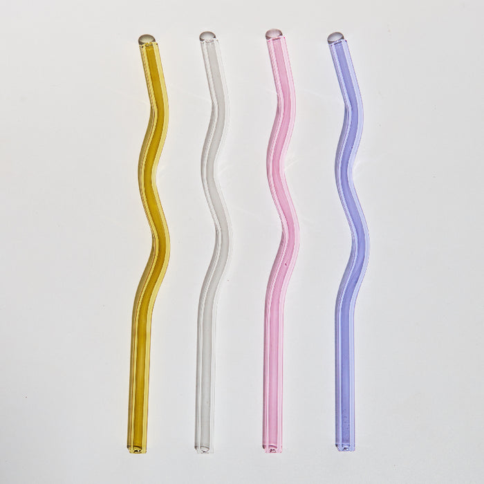 Artistry Twist Glass Reusable Straws | Glass Straws | Reusable Glass Straws | Re-usable Straws | Long Stem Glass Straw | Heat Resistant Straw | Eco-Friendly Straws | Environmentally Friendly Straws | Buy Re-usable Straws & Glass Straws Online Now at Estilo Living