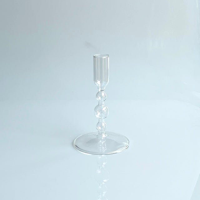 Harlow Tall Decorative Glass Taper Candlestick Holders | | Home Decor | Glass Vases | Glass Candle Holders | Retro Candle Holders | Classic Candle Holders | Abstract Candlesticks | Slim Candlesticker Holders | Tall Candlestick Holders | Estilo Living