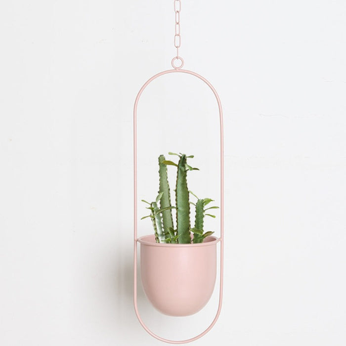 Pastel Vivienne Hanging Metal Planter Pot Holders | Hanging Iron Flower Pots Planters | Hanging Plant Pots | Hanging Flower Pot | Metal Hanging Pot | Hanging Planter Pots | Planter Pots | Hanging Pots | Hanging Planters | Indoor Planters | Buy Floating Planter Pots Online Now at Estilo Living