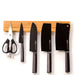 Knives being stored on The Butler Wall Mounted Magnetic Knife Rack - Kitchen Storage - Estilo Living