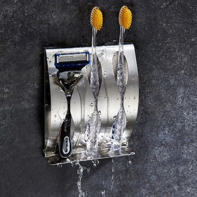 Rustproof Razor and Toothbrush Holder | Bathroom Storage | Razor Organizer | Estilo Living